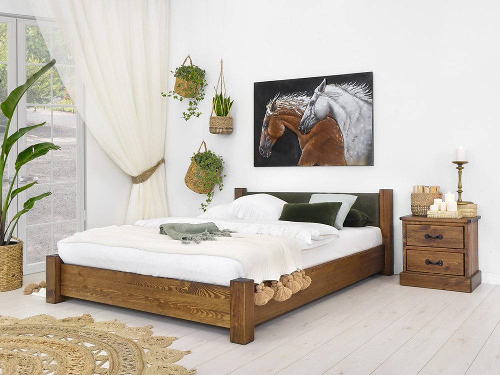 Seart Seart Borovicová postel Ziemowit 160 x 200 cm