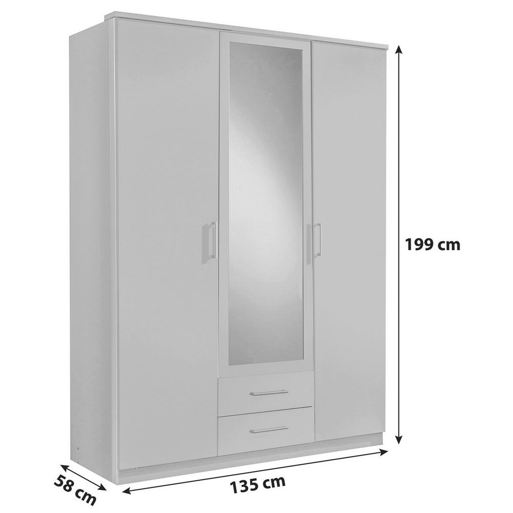 Šatní skříň OSAKA šířka: 135cm