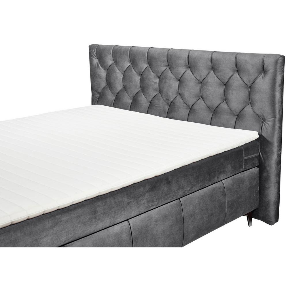 Boxspring postel Pembroke, 180x200, antracitová