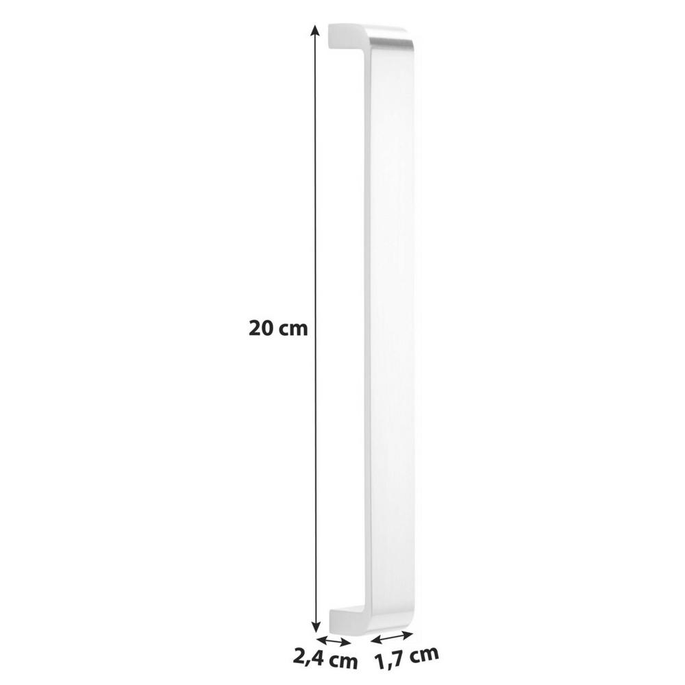 Schrankgriff Unit L:20cm Edelstahl Gebürstet