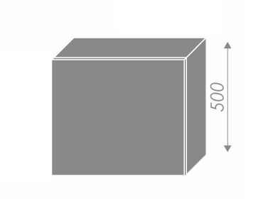 SHAULA, skříňka horní na digestoř W8 60, korpus: bílý, barva: black