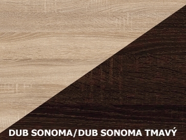 Předsíň LONGFORD, dub sonoma/dub sonoma tmavý, 5 let záruka