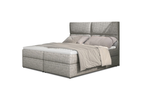 Boxspring PILANSI 01 180x200, šedá látka