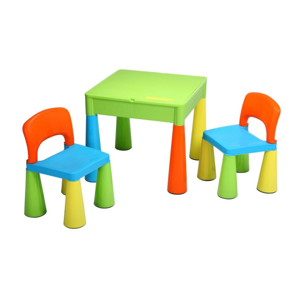 Dětská sada ELSIE stoleček + dvě židličky, multi color