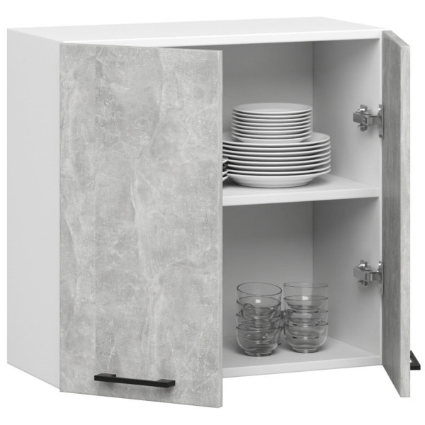 Ak furniture Kuchyňská závěsná skříňka Olivie W II 60 cm bílá/beton