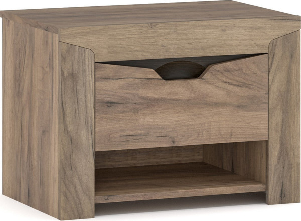 Casarredo Noční stolek 2 ks SANDRA – wenge/dub tabaco