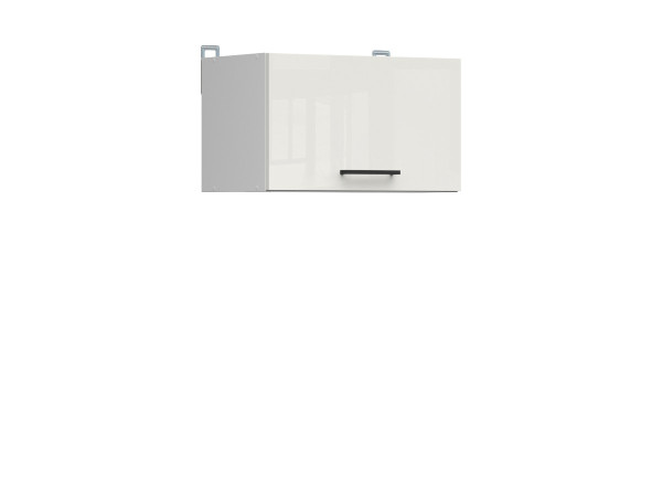 JAMISON, skříňka nad digestoř 50 cm, bílá/bílá křída lesk