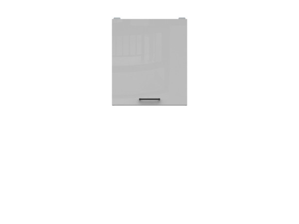 JAMISON, skříňka horní 50 cm, bílá/světle šedý lesk