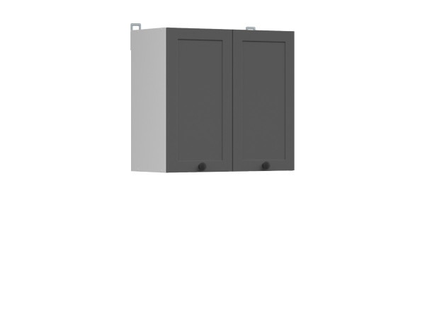 JAMISON, skříňka horní 60 cm, bílá/grafit