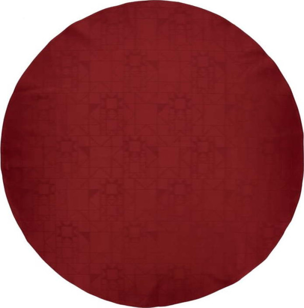 Červený kulatý koberec pod vánoční stromeček ø 120 cm Star Damask - Södahl
