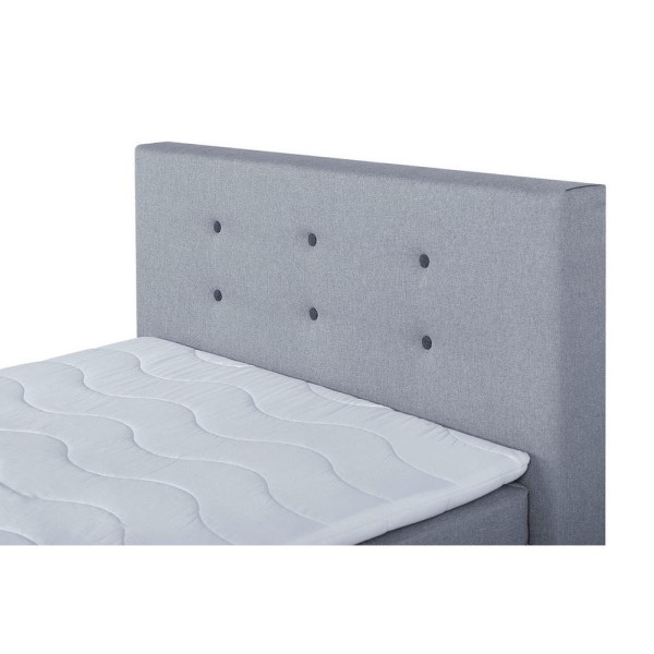 Boxspring Postel 90x200cm, Sivá