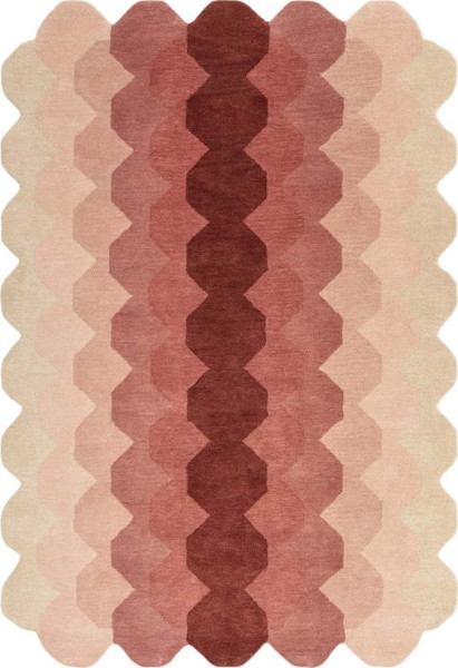 Růžový vlněný koberec 120x170 cm Hive – Asiatic Carpets