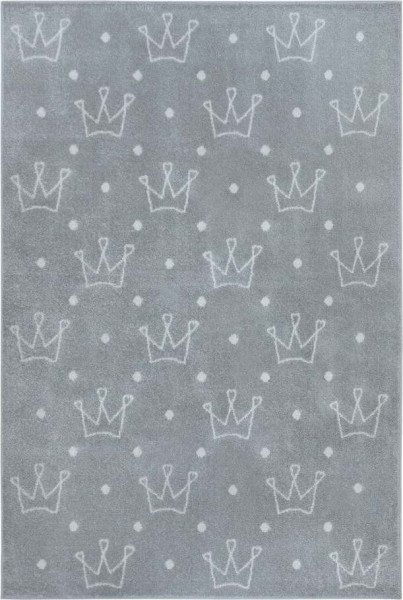 Šedý dětský koberec 120x170 cm Crowns – Hanse Home