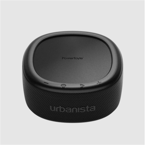 URBANISTA Bluetooth reproduktor se solárním nabíjením Malibu, černá