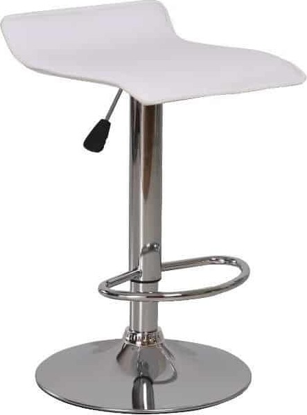 Tempo Kondela Barová židle LARIA NEW - ekokůže bílá/chrom + kupón KONDELA10 na okamžitou slevu 3% (kupón uplatníte v košíku)
