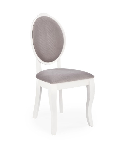 Jídelní židle AKOSIA, bílá/šedá