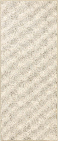 Krémový běhoun 80x300 cm Wolly – BT Carpet