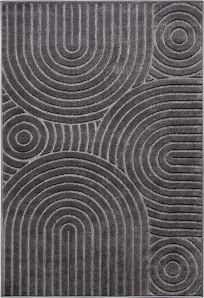 Antracitový koberec 200x285 cm Iconic Wave – Hanse Home