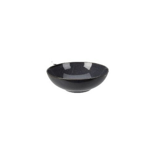 Kameninový hluboký talíř Glaze, pr. 24,5 cm černá
