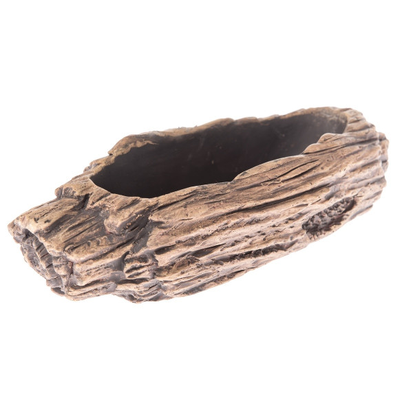 Betonový obal na květináč Brown bark, 20 x 6 x 10,5 cm