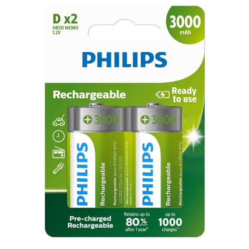 Philips Nabíjecí baterie D 1,2 V