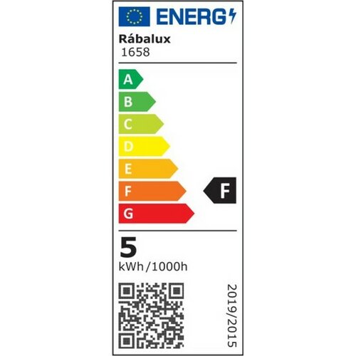 Rabalux Dekorativní LED filament žárovka, jantarová, E27, G95, 5,4W, 510lm, 2700K, 20000h.