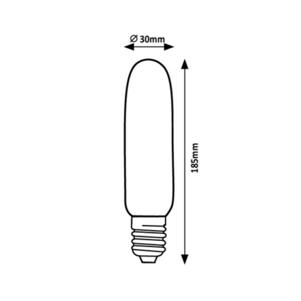 Rabalux Dekorativní LED filament žárovka s točeným vláknem, E27,T30, 5W, 300lm, 4000K, 20000h.