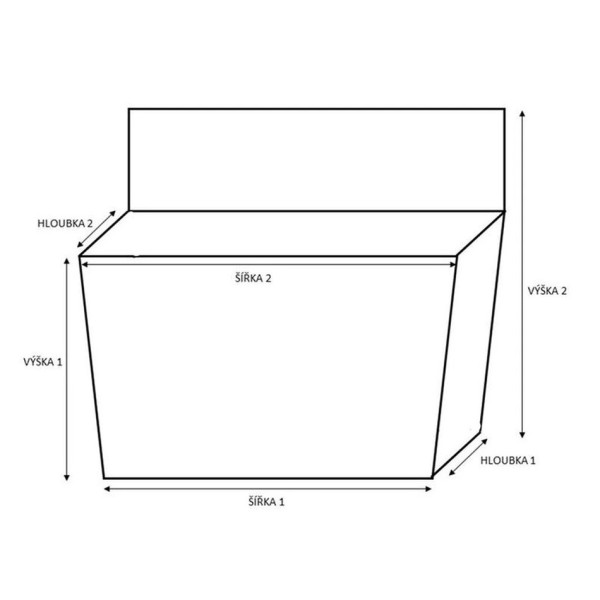 Heidrun Úložný box s víkem 21 l, 3 ks