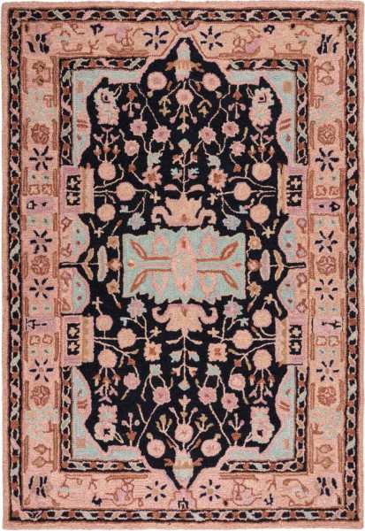 Růžový ručně tkaný vlněný koberec 200x290 cm Blossom Traditional – Flair Rugs