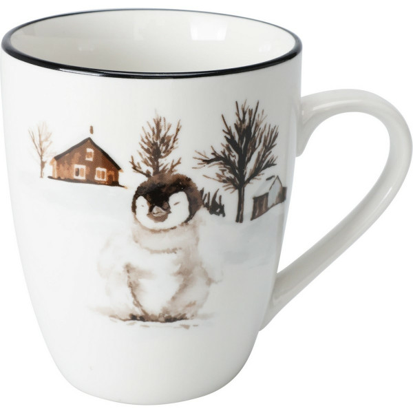 Porcelánový hrnek Winter Penguin, 320 ml